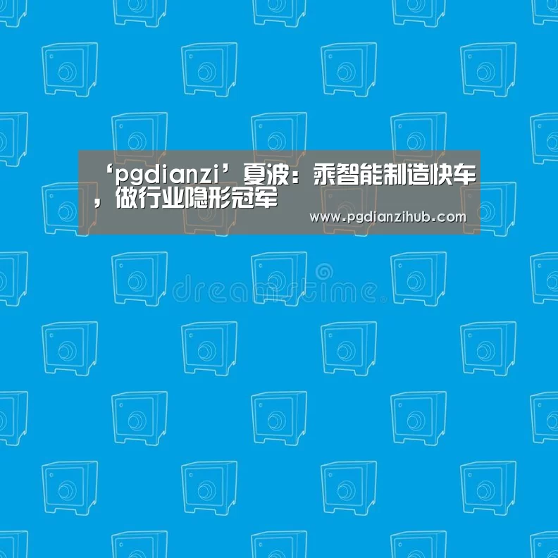 ‘pgdianzi’夏波:乘智能制造快车,做行业隐形冠军(图2) 电子麻将胡了