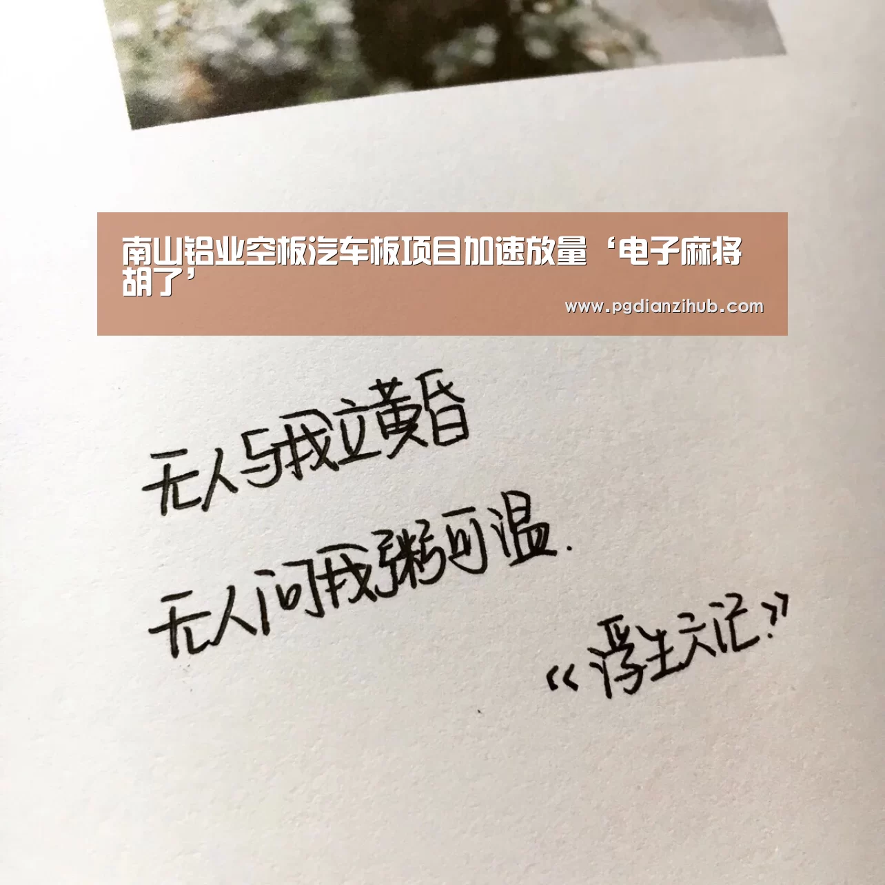 南山铝业空板汽车板项目加速放量‘电子麻将胡了’(图4) 电子麻将胡了